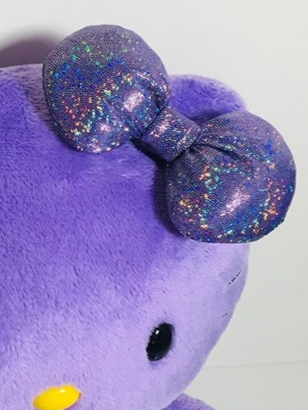 Hello Kitty Build a Bear Replacement Bow Purple Hologram Metallic